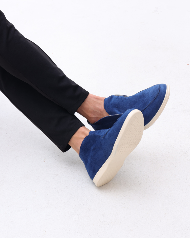 Old Money High Suede Loafers - Marine